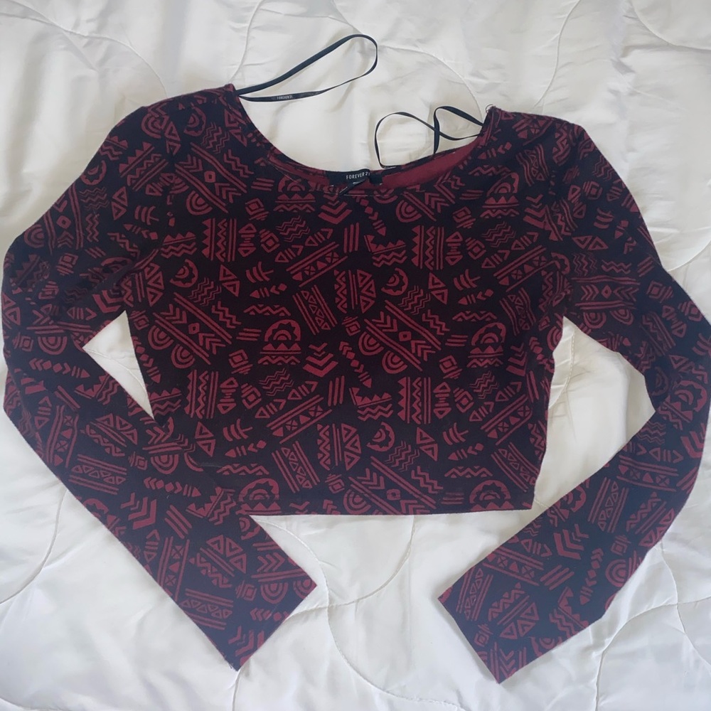 Cotton tribal crop top
